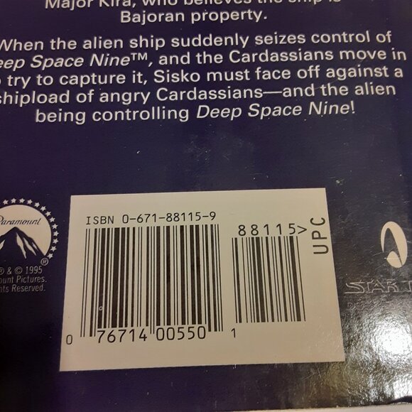 Star Trek Deep Space Nine VTG 90's Paperback Books 7-12 - Picture 7 of 9